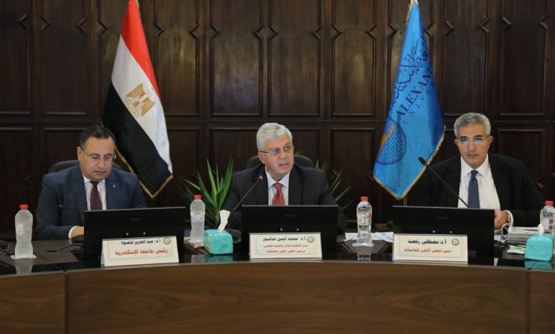 المجلس الأعلى للجامعات من الإسكندرية يؤكد تكثيف عمل مراكز رعاية الموهوبين والنوابغ بالجامعات 4 IMG 20231028 WA0175