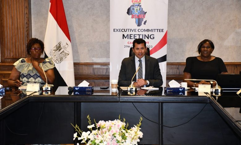 وزير الشباب والرياضة يترأس اجتماعات اللجنة التنفيذية للاتحاد الافريقي للرياضة الجامعية 5 IMG 20231031 WA0146