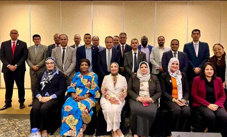 بحوث الالكترونيات يشارك الحوار التشاوري الوطني الثاني للمجلس القومي للتنمية الاقتصادية 1 IMG 20231203 WA0168