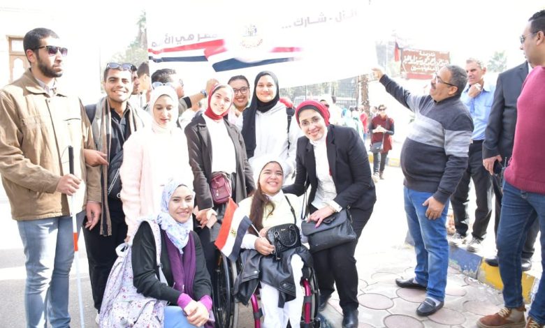 ذوي الهمم بجامعة القاهرة يشاركون في الانتخابات الرئاسية 4 IMG 20231211 WA0226