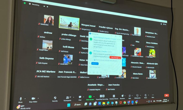 ندوة بالجامعة المصرية اليابانية للتعريف بمنح TICAD8 للماجستير والدكتوراة للطلاب الأفارقة 3 IMG 20231217 WA0105