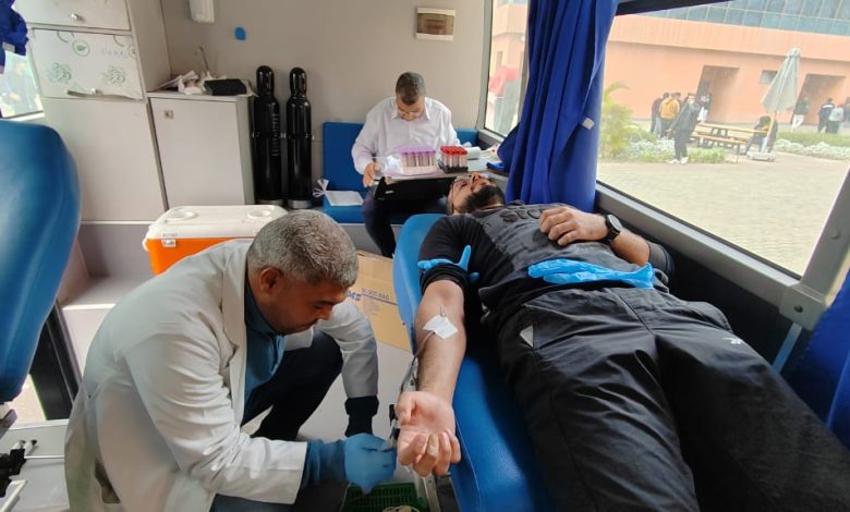 حملة للتبرع بالدم بالجامعة الألمانية بالقاهرة 5 IMG 20231218 WA0146