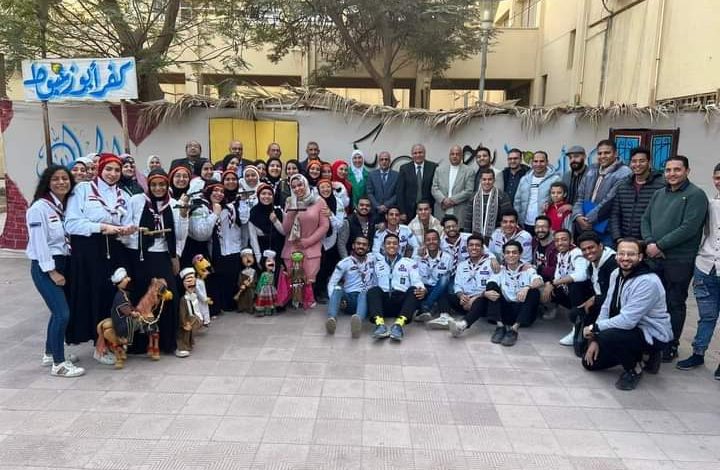 المركز الاول لخدمة اجتماعية حلوان فى اجوالة كليات الجامعة 4 IMG 20240108 WA0085