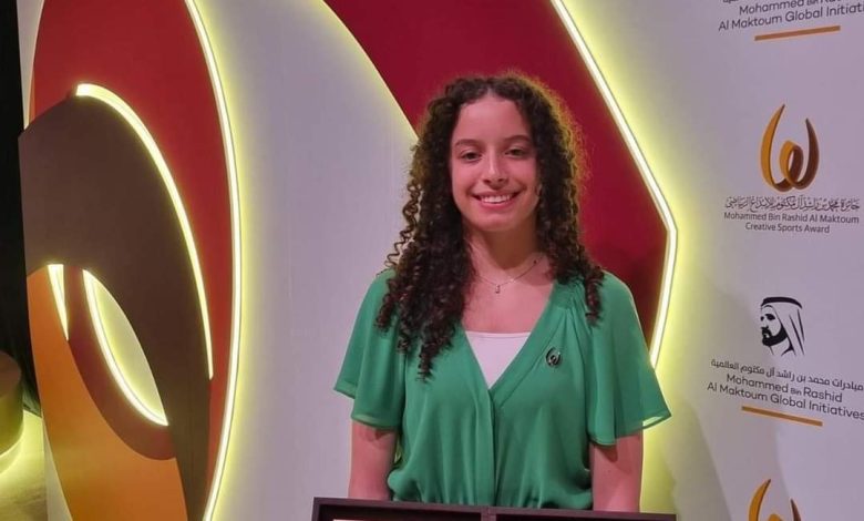 وزير الرياضة يهنئ هنا جودة بجائزة محمد بن راشد آل مكتوم للإبداع الرياضي 1 IMG 20240110 WA0108