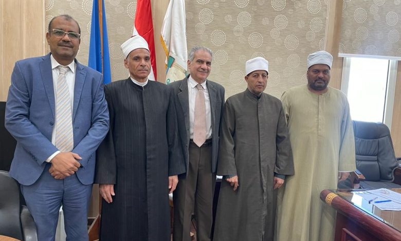 وفد مديرية أوقاف أسوان يزور جامعة أسوان لإقامة دورة تدريبية جديدة ل50 امام وخطيب 1 IMG 20240117 WA0113