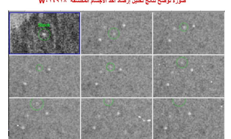 البحوث الفلكية يُشارك في اكتشاف ثلاثة أجسام جديدة قريبة من الأرض 1 IMG 20240121 WA0144