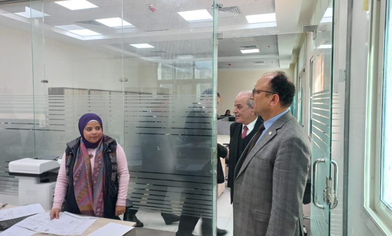 جولة تفقدية بجامعة حلوان الأهلية لمتابعة انتظام الدراسة 3 IMG 20240212 WA0159