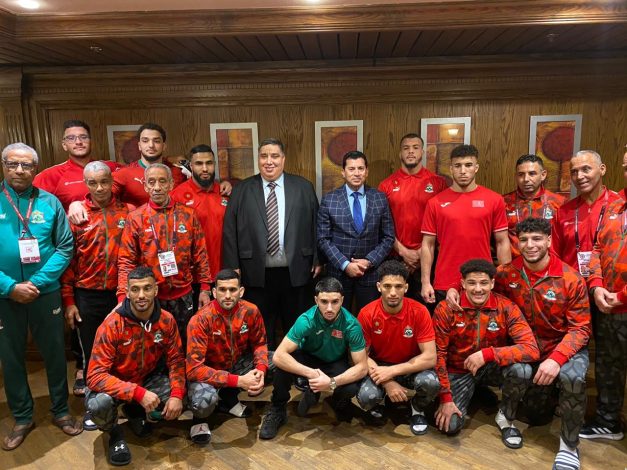 وزير الرياضة يلتقي المنتخب المغربي المُشارك في بطولة أفريقيا للمصارعة 4 IMG 20240316 WA0339
