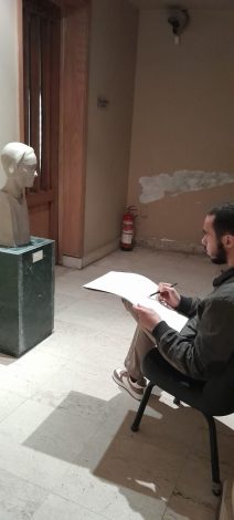 ورشة تدريبية لطلاب حلوان على الرسم المباشر للتماثيل 5 IMG 20240325 WA0164