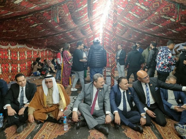 بالتعاون مع مجلس القبائل الشباب تطلق أكبر قافلة غذائية للأشقاء الفلسطينيين فى شمال سيناء" 3 IMG 20240329 WA0212