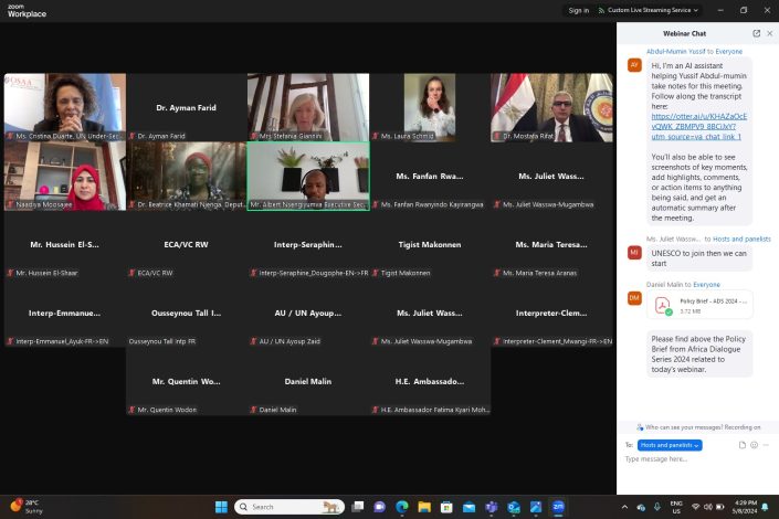 التعليم العالي تُناقش تطوير التعليم في سلسلة الحوار الإفريقي 3 img 20240511 wa0055