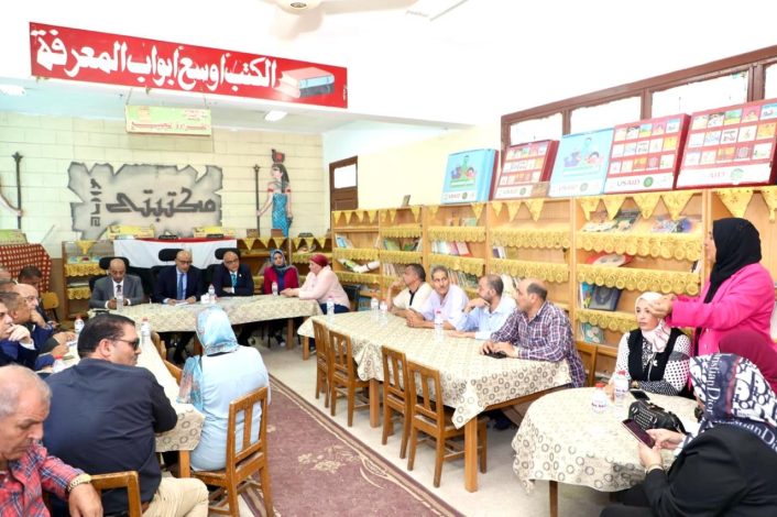 وزير التربية والتعليم ومحافظ القليوبية يتفقدان مباني مدرسة ابن خلدون الابتدائية ومدرسة الشيماء الثانوية بنات بمدينة بنها 5 almomken.com aa4yLOgp