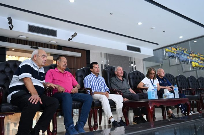 وزير الرياضة يطمئن علي جاهزية صالة حسن مصطفي لاستقبال بطولة العالم لليد للكراسي المتحركة 3 almomken.com ObhgIuiu