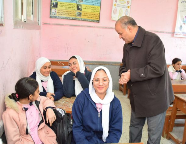 الغرباوي يتفقد المروة الإعدادية بنات ويشدد على تغليب مصلحة الطالبات 7 almomken.com dOoOYDuO