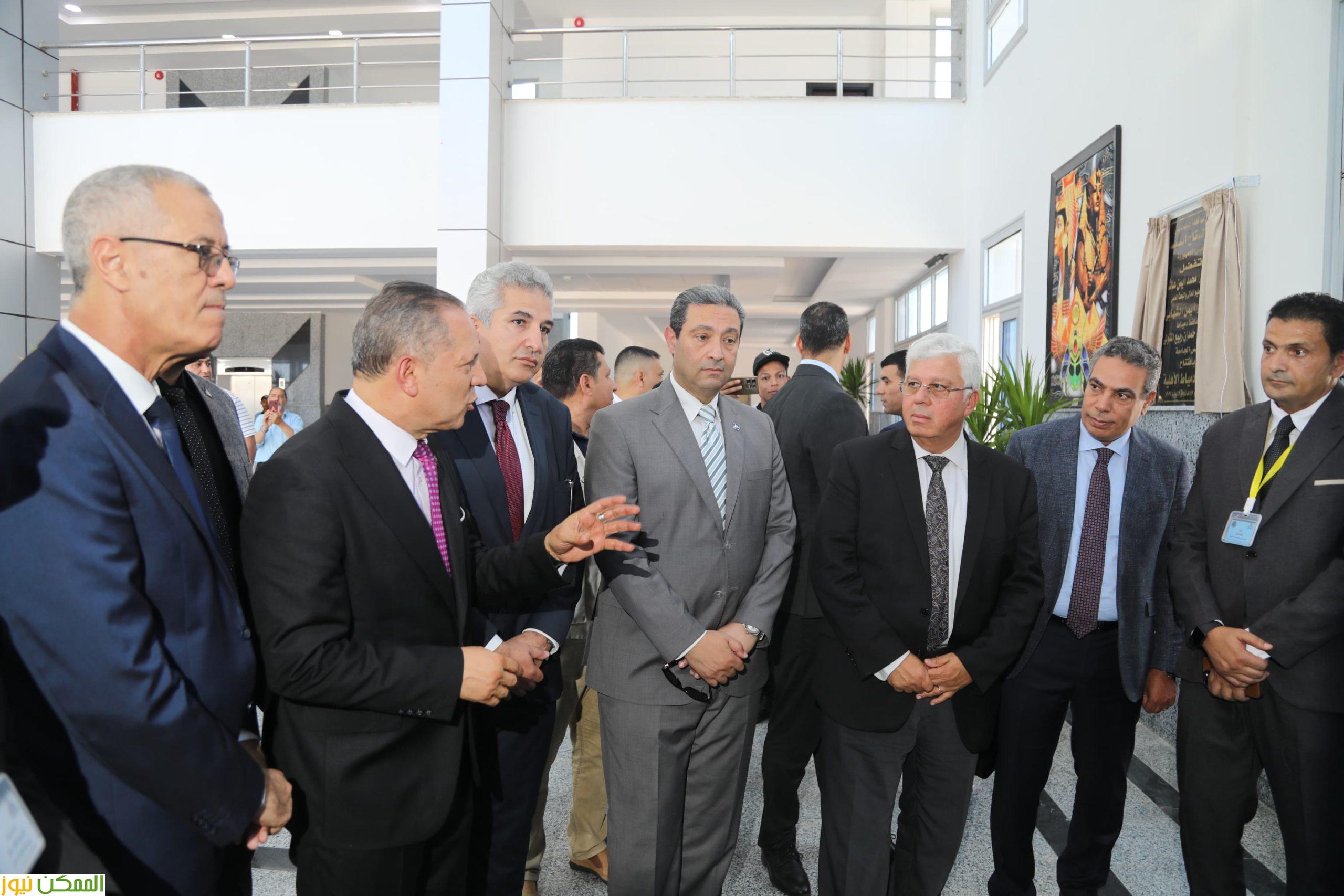 وزير التعليم العالي ومحافظ دمياط ورئيس جامعة دمياط يفتتحون مقر جامعة دمياط الاهليه