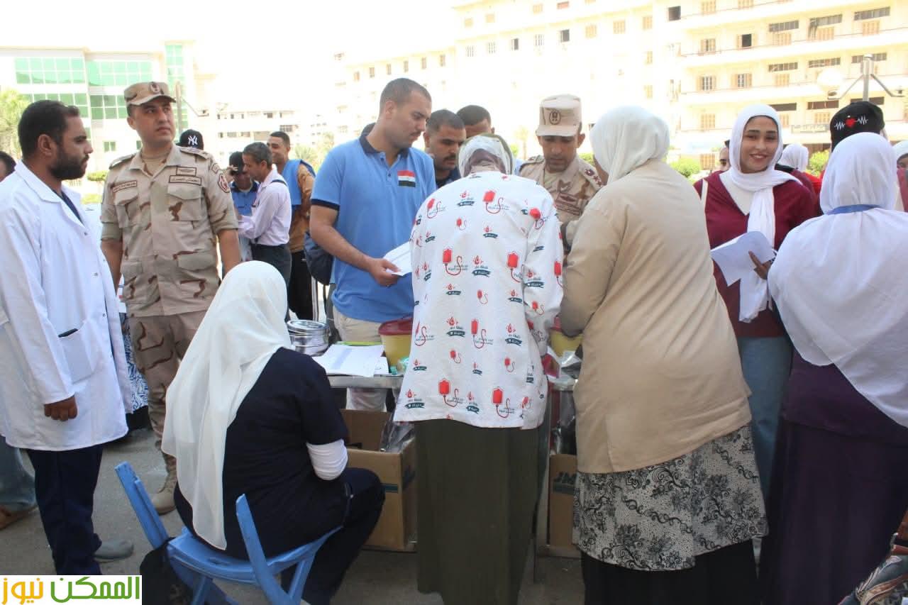 جامعة بنى سويف وقوات الدفاع الشعبي والعسكري يطلقان حملة للتبرع بالدم 2 جامعة بنى سويف وقوات الدفاع الشعبي والعسكري يطلقان حملة للتبرع بالدم