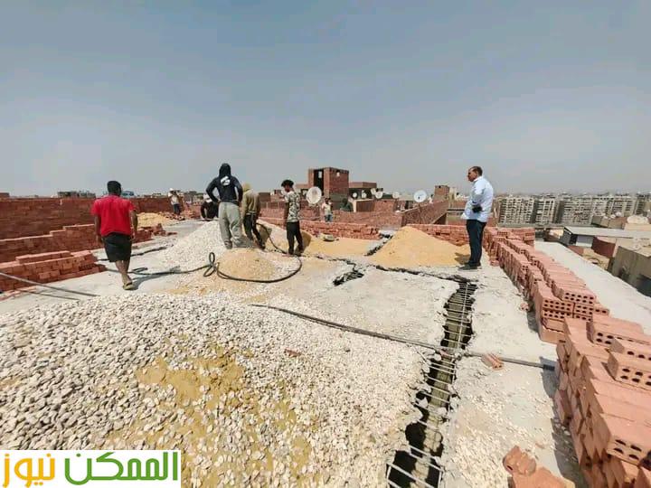 إزالة ٦ أبراج مخالفة باللبيني في حي الهرم 