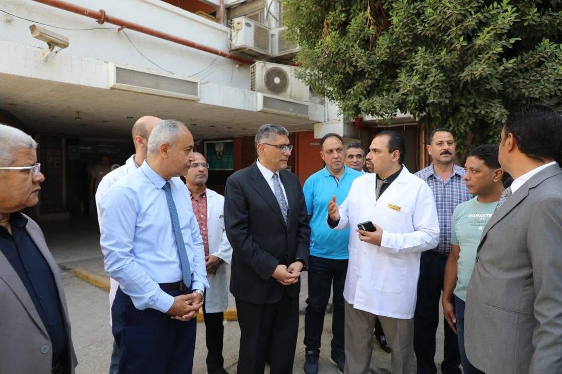 النجار يفتتح توسعات قسم الرعاية المركزة بمستشفى إمبابة العام