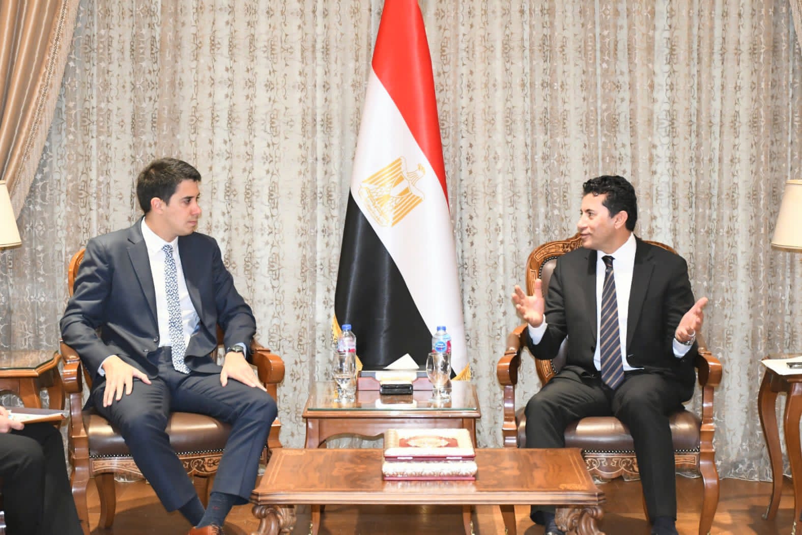 الأمين العام المساعد للأمم المتحدة لشئون الشباب فى ضيافة وزير الشباب والرياضة