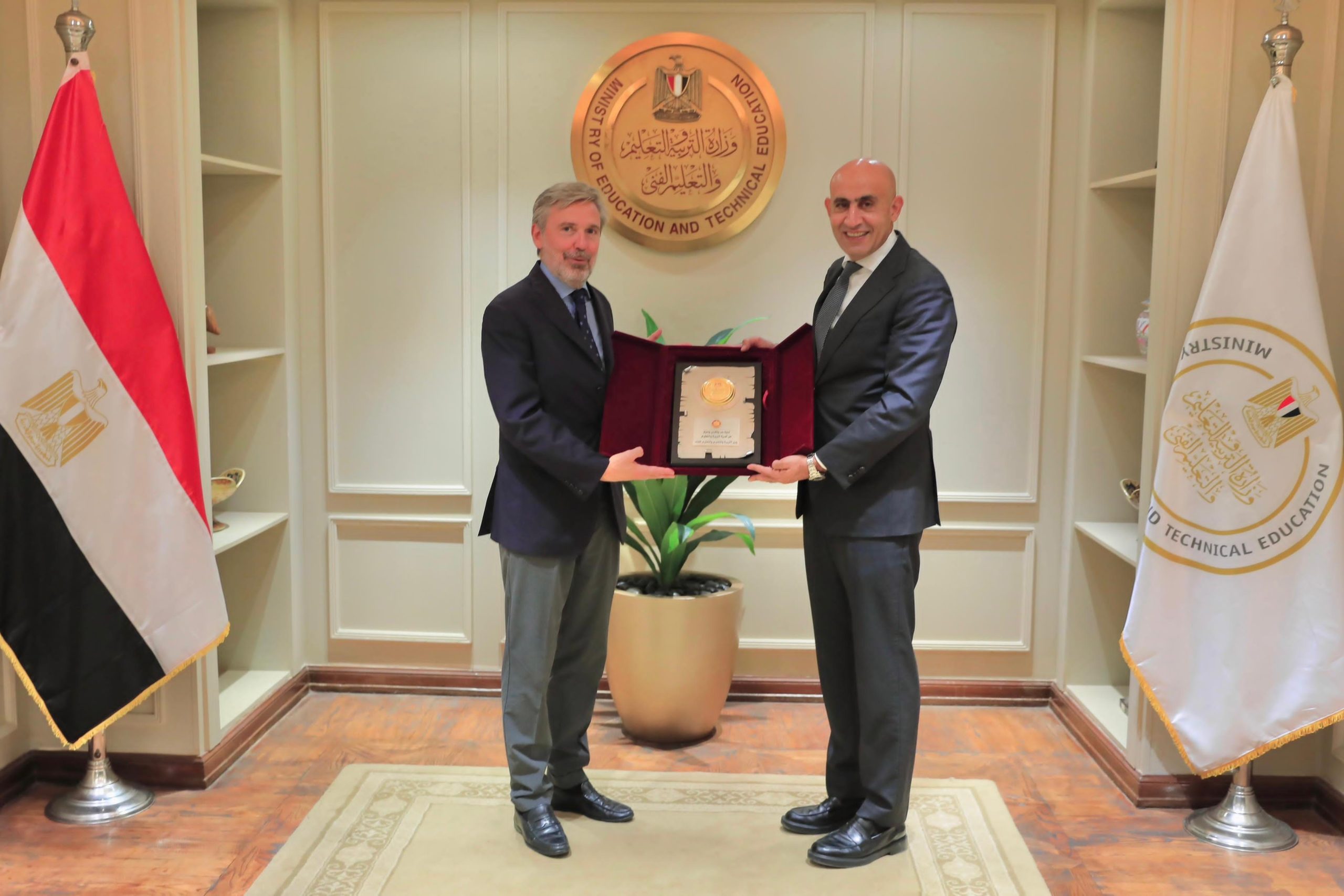 وزير التعليم يشيد بالتعاون المصري الإيطالي