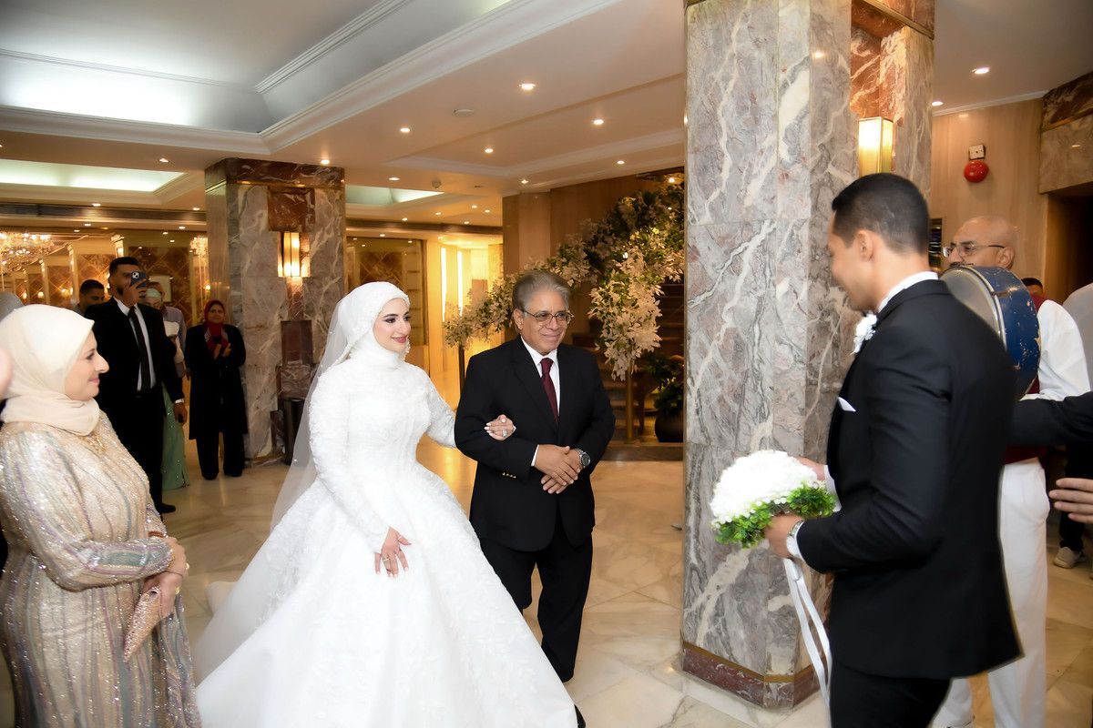 الاستاذ حامد فى أول فرحة فى جو ملئ بالفرحة 