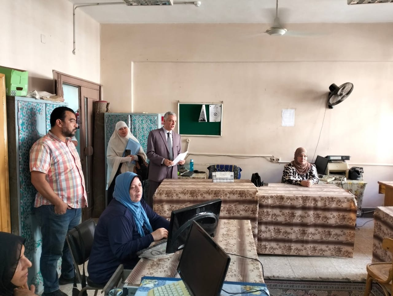 كلية الهندسة الإلكترونية بمنوف تستقبل الدفعة 61 .