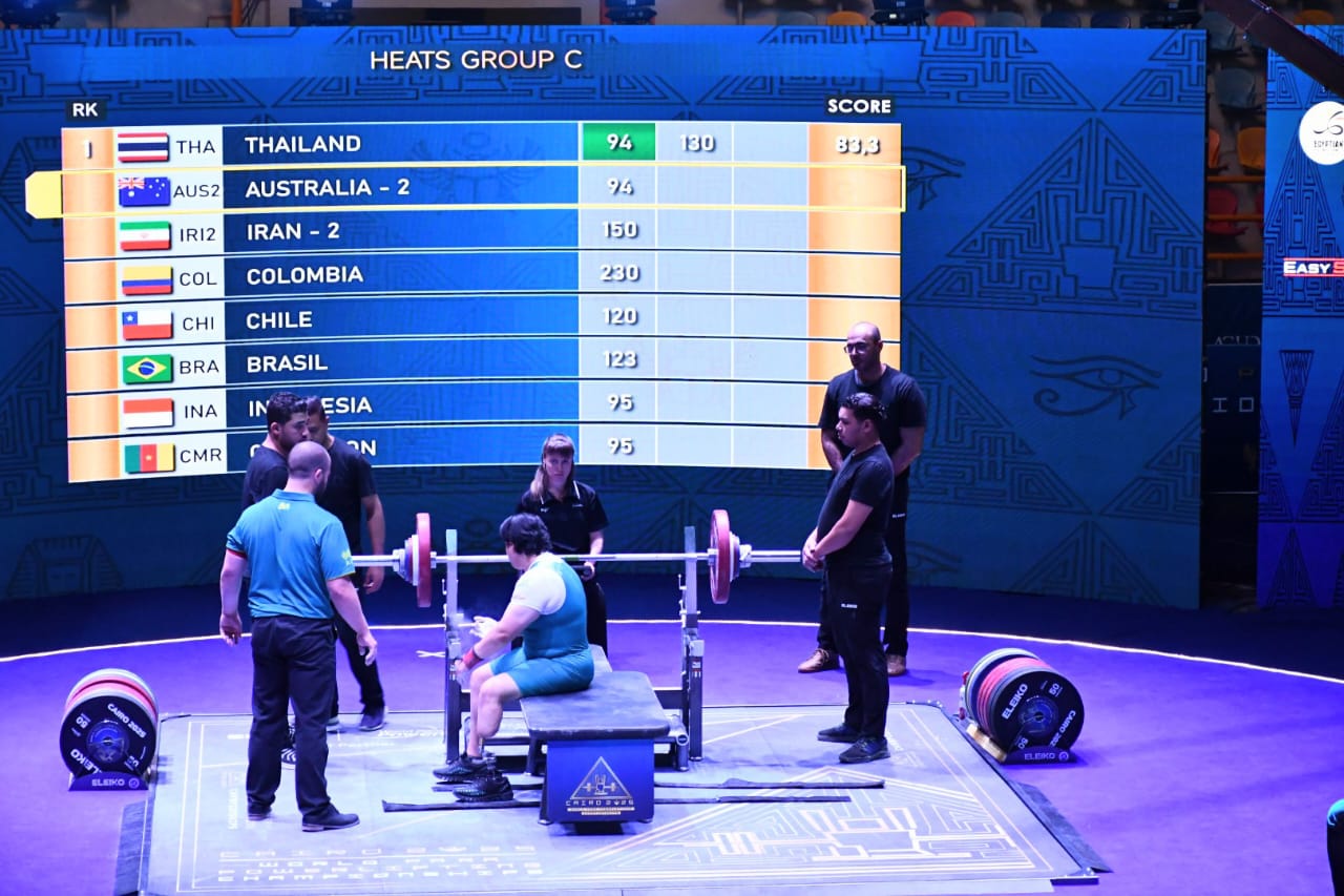 تسليم علم بطولة العالم لرفع الأثقال البارالمبي من مصر إلى البحرين