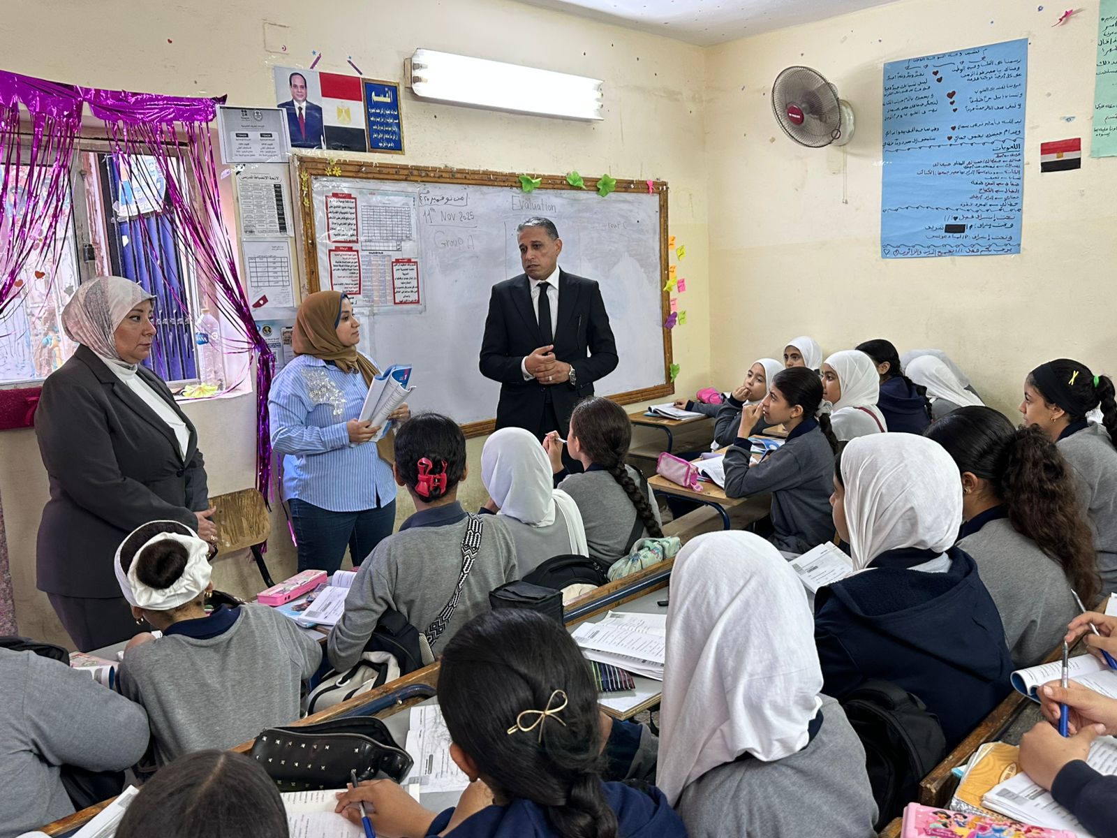 انضباط طلاب الجيزة رغم أجواء الانتخابات