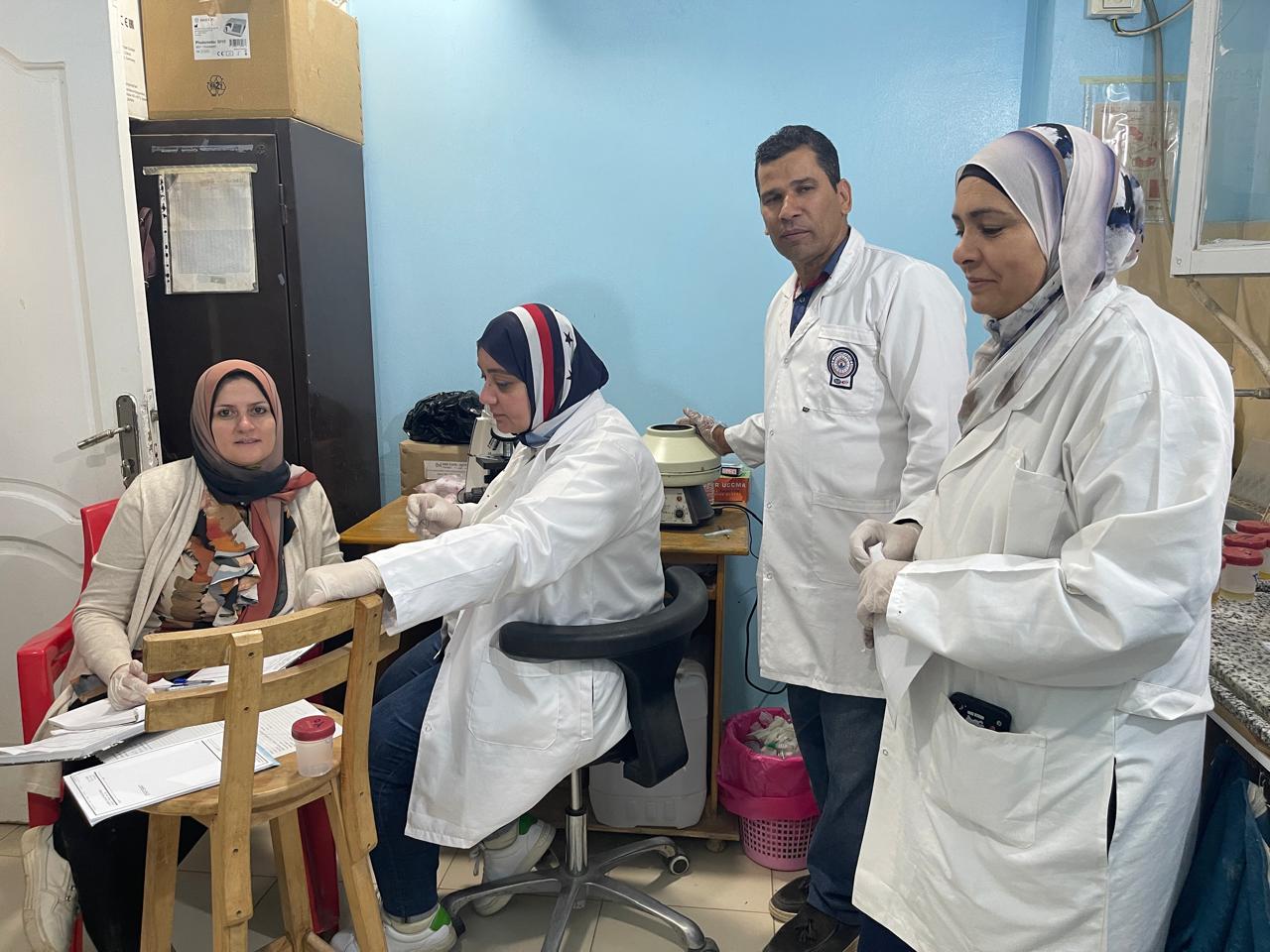 قافلة طبية متكاملة من معهد تيودور بلهارس لخدمة أهالي قرية وردان