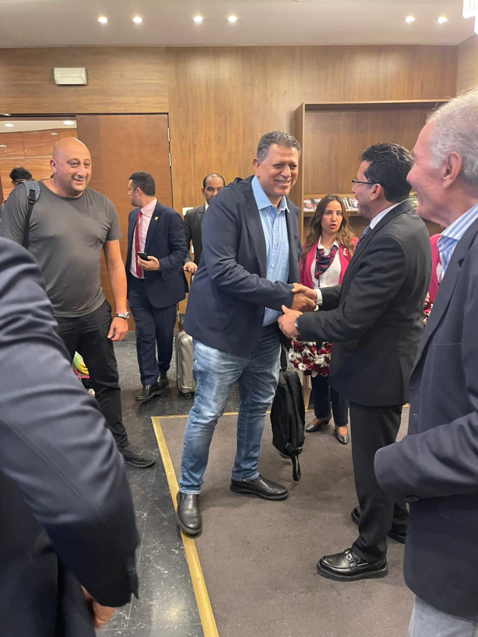 استقبال رسمى لبعثة منتخب الناشئين لكرة اليد بعد التتويج ويصفا لكأس العالم 7 almomken.com ad476f1f