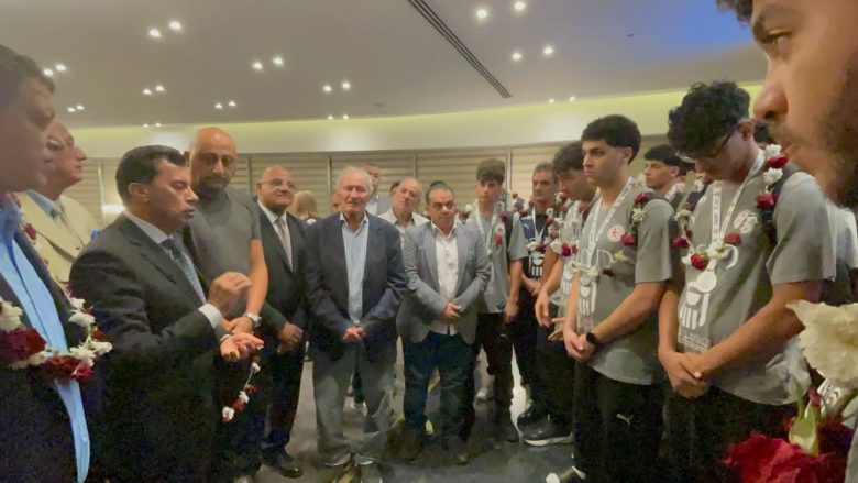 استقبال رسمى لبعثة منتخب الناشئين لكرة اليد بعد التتويج ويصفا لكأس العالم 3 almomken.com bbd8a130