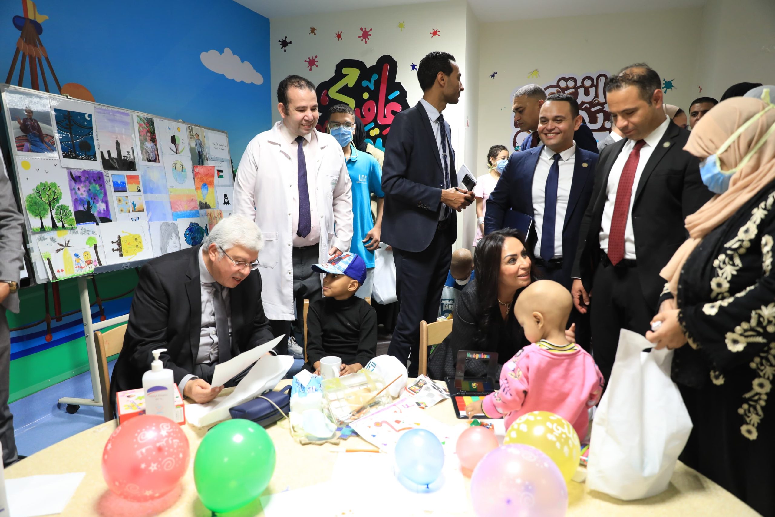 جولة تفقدية داخل أقسام المستشفى 