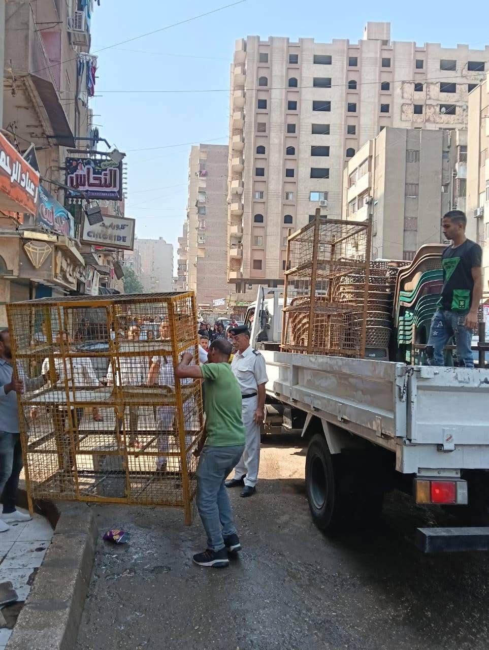 محافظة الجيزة تفرض سيطرتها على شارع العدوي