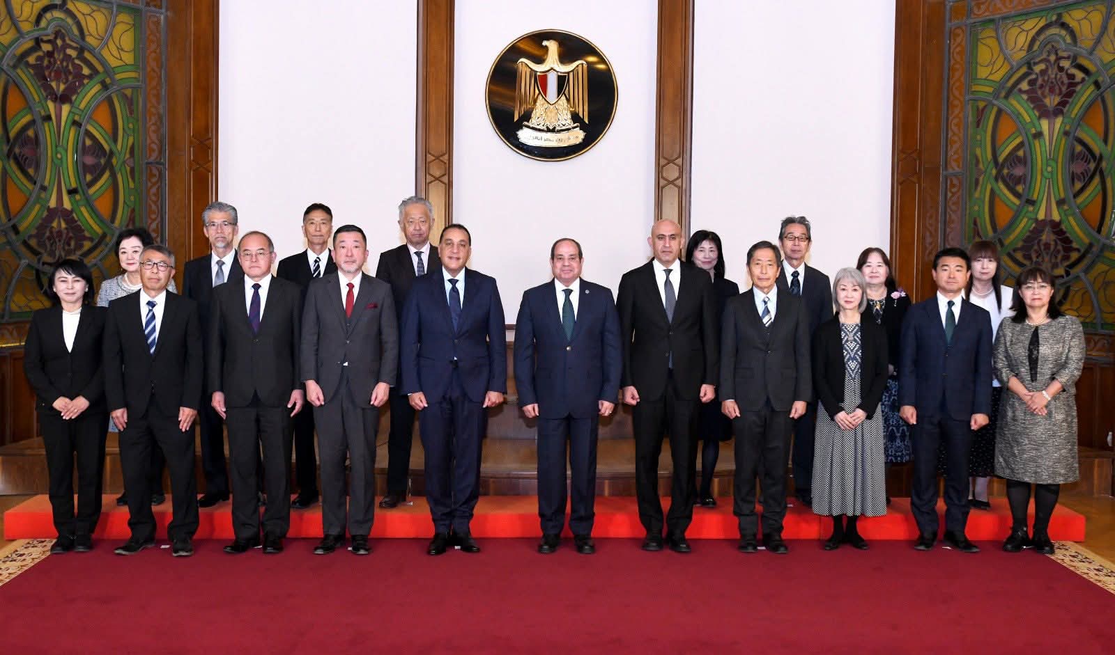 الرئيس السيسي يستقبل خبراء التعليم اليابانيين فى مصر