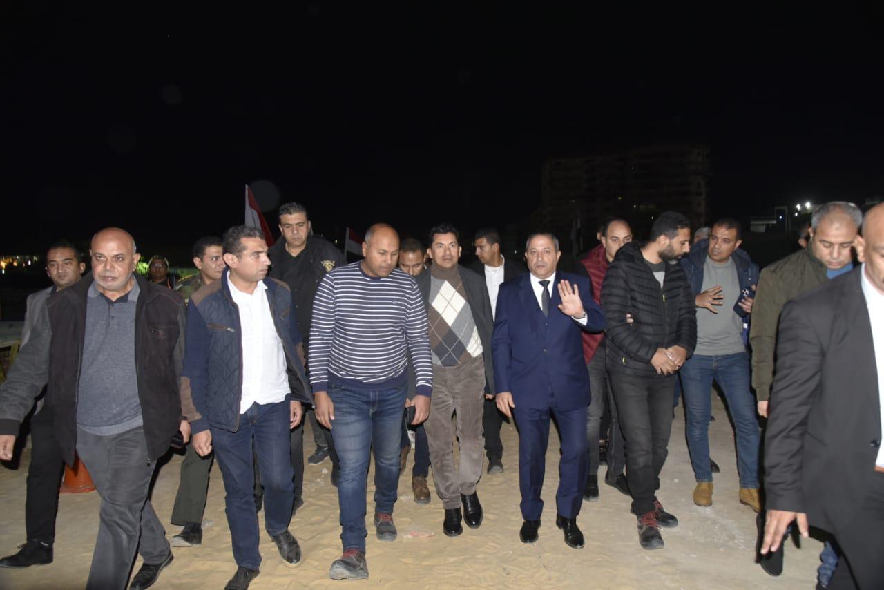 صبحي و حبشى يتفقدان استاد النادي المصري الجديد