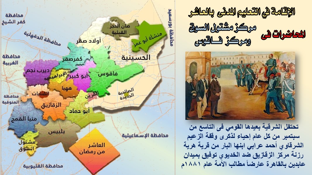 الشرقية تستقبل اول قافلة تعليمية مجانية بمركزى مشتول السوق وفاقوس 