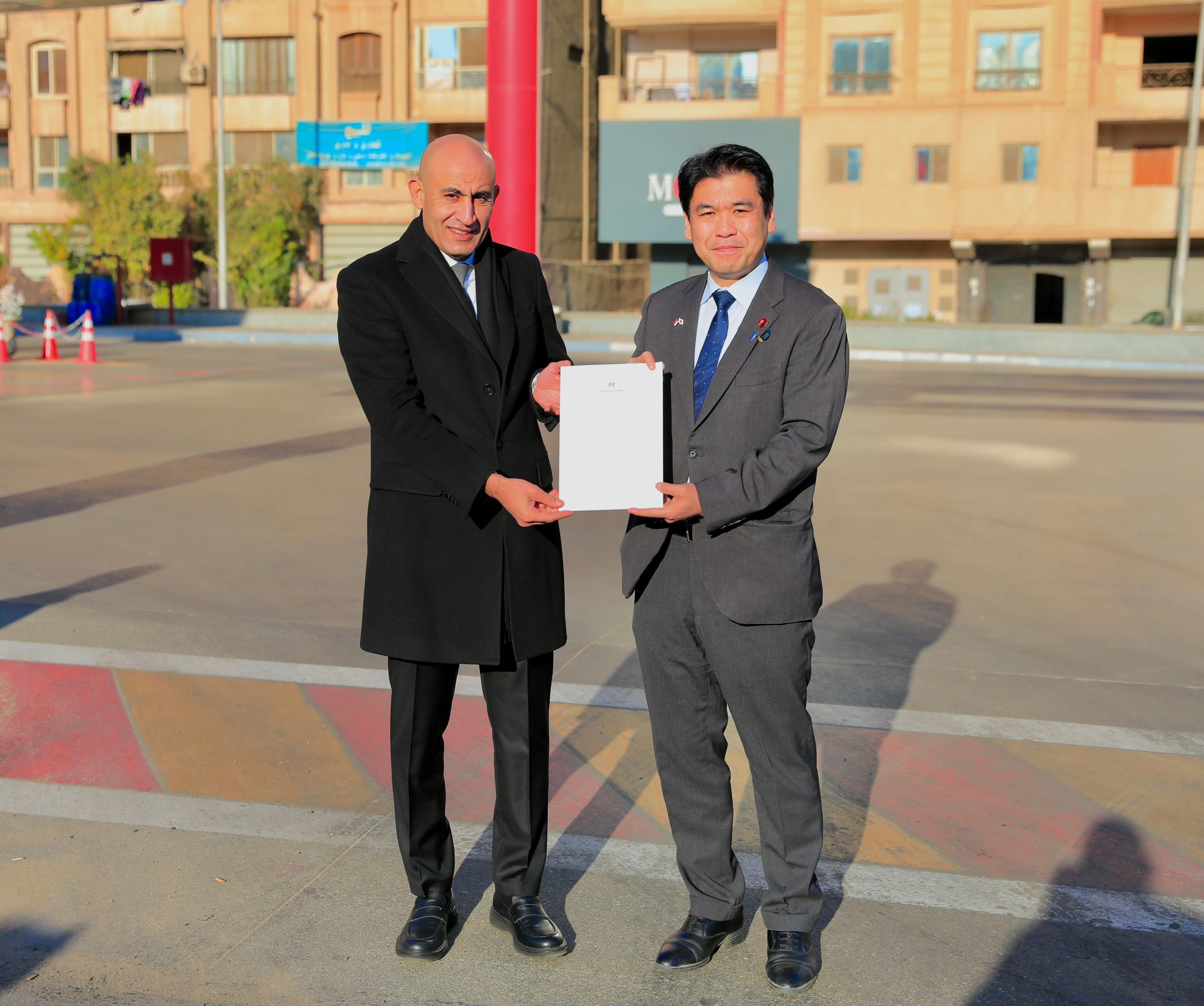 رسالة شكر وتقدير من فخامة الرئيس إلى أسرة رئيس الوزراء الياباني الراحل