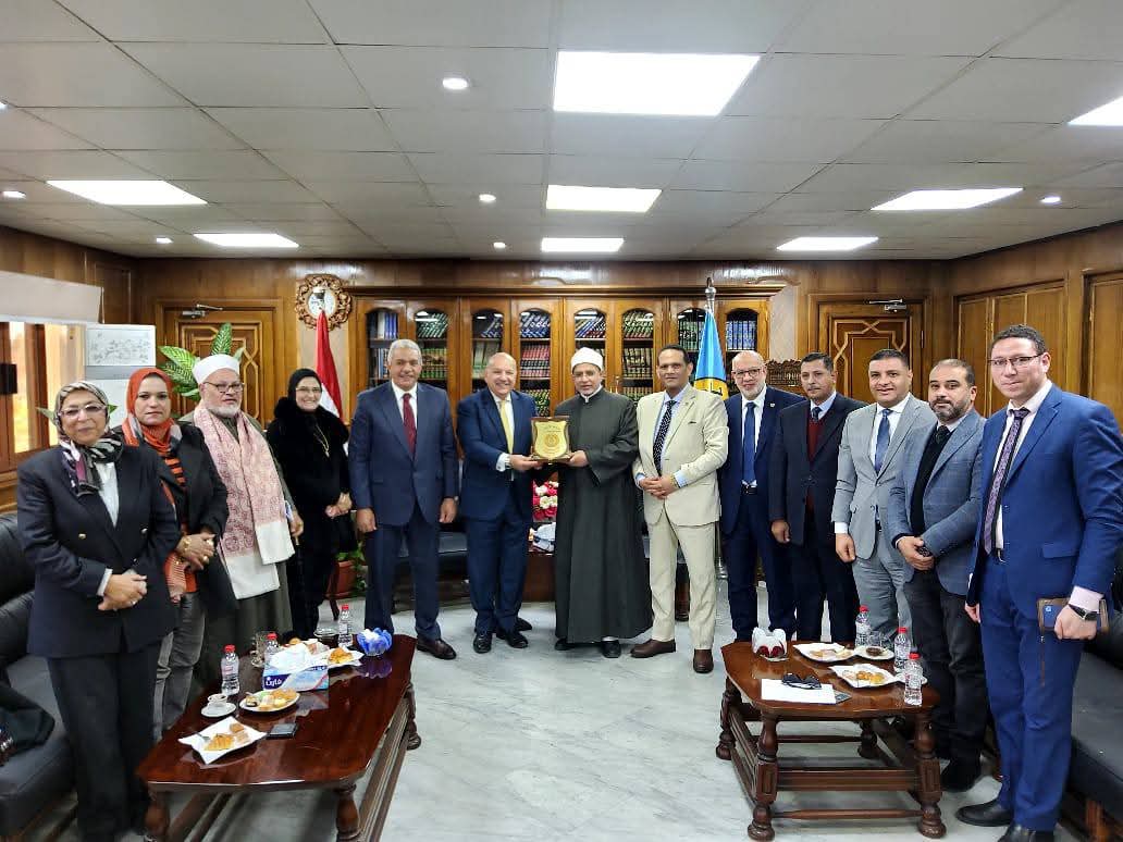 رئيس جامعة الأزهر يستقبل الدكتور محمد الوحش وكيل مجلس النواب