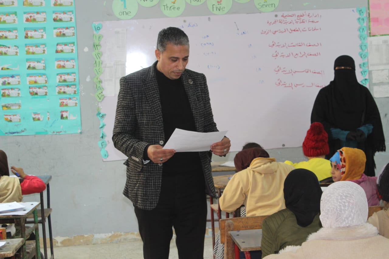 انضباط كامل داخل اللجان الامتحانية باطفيح