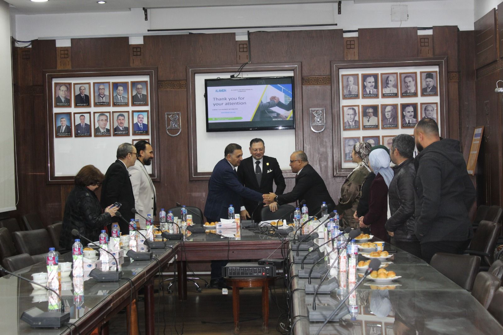 أثناء توقيع بروتوكول التعاون بين الطرفين 