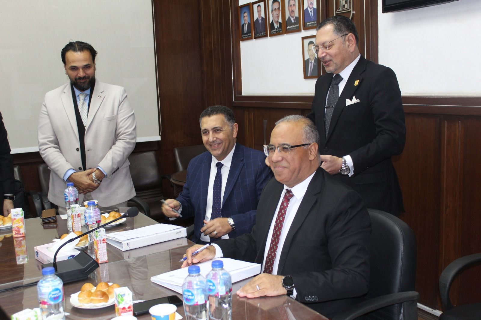 أثناء توقيع بروتوكول التعاون بين الطرفين 