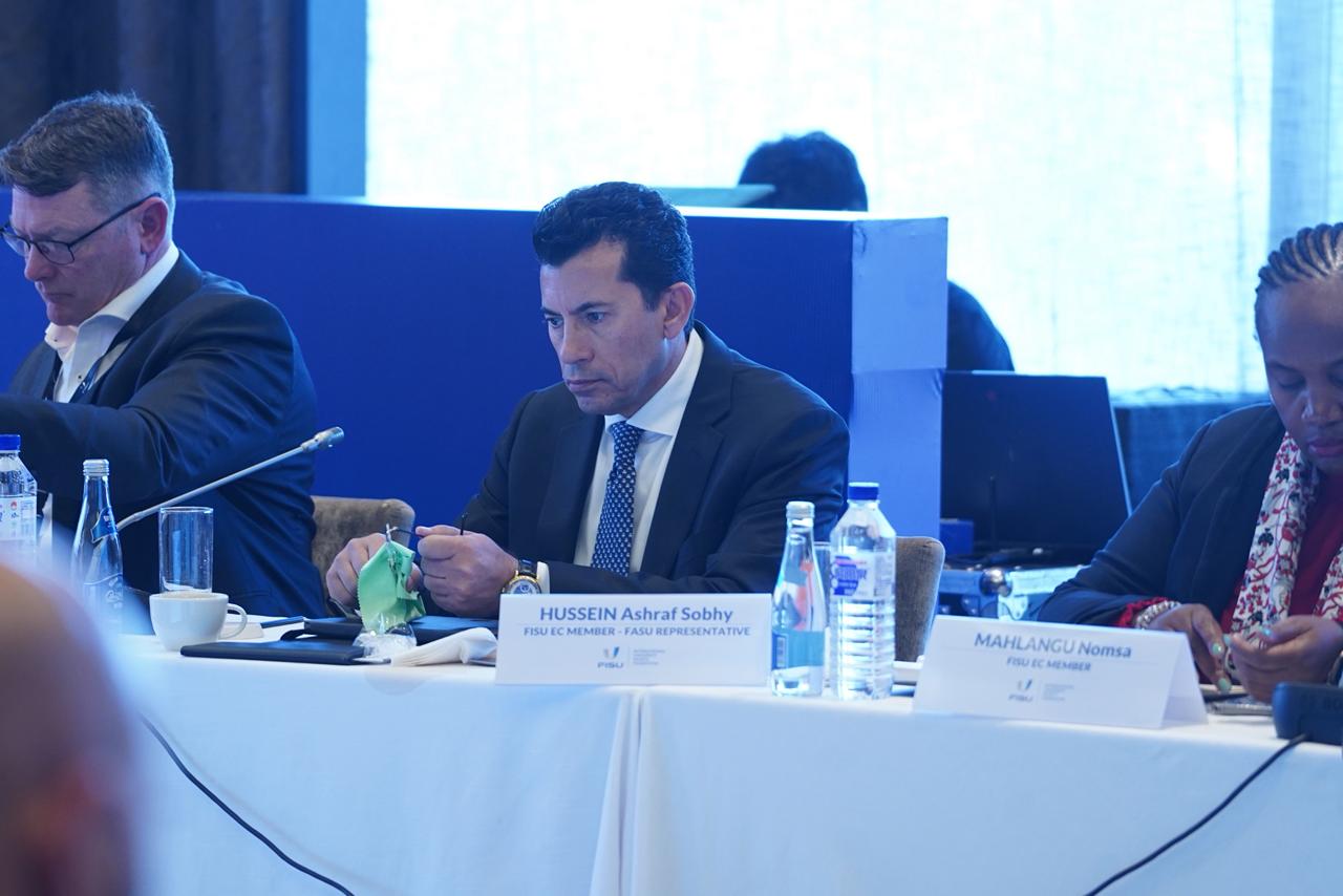 وزير الشباب والرياضة يشهد اجتماعات اللجنة التنفيذية ومجلس إدارة الاتحاد الدولي للرياضة الجامعية