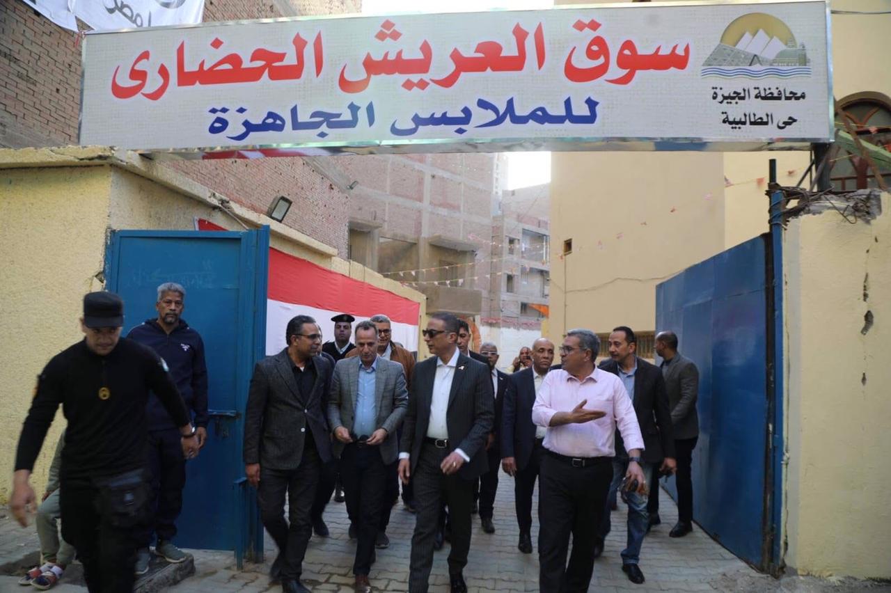 الأنصاري  لن نسمح بعودة التعديات بشارع العريش وسوق منظم للباعة الجائلين