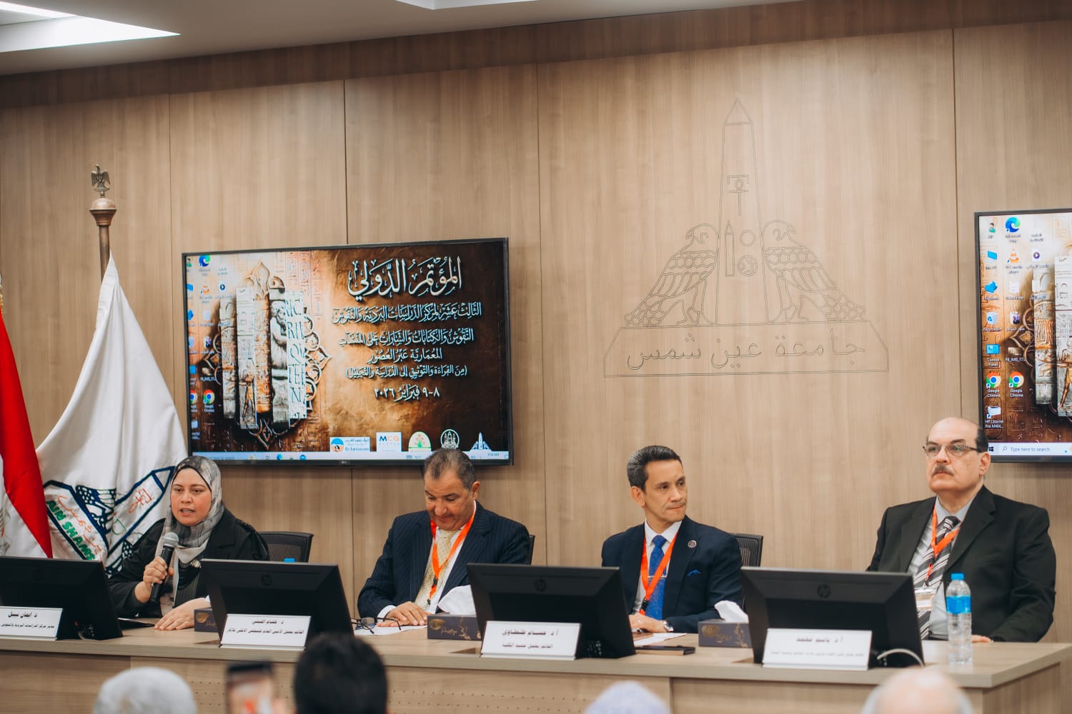 الدراسات البردية والنقوش بآثار عين شمس يطلق مؤتمره الدولى حول «نقوش المنشآت عبر العصو