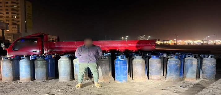 ضبط 709 إسطوانات بوتاجاز مدعمة قبل ترويجها بالسوق السوداء بتسع محافظات