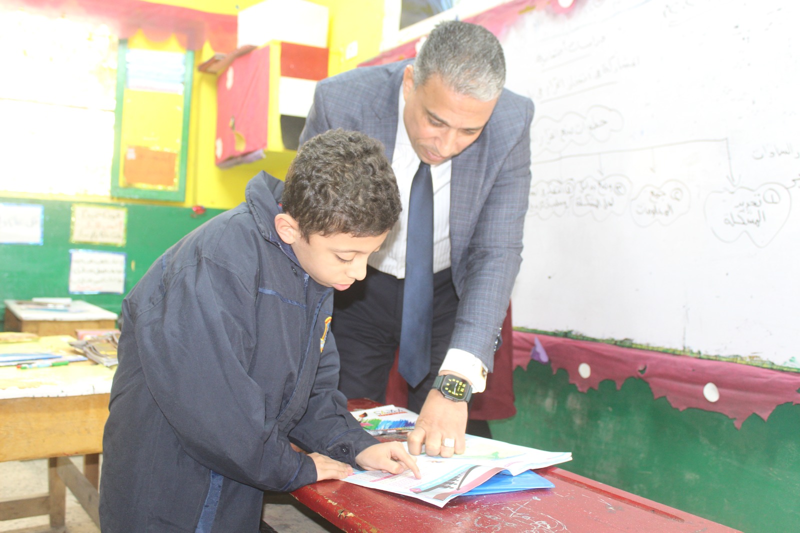 مفاجات فى جولة عطية لمدارس إدارة الدقى  