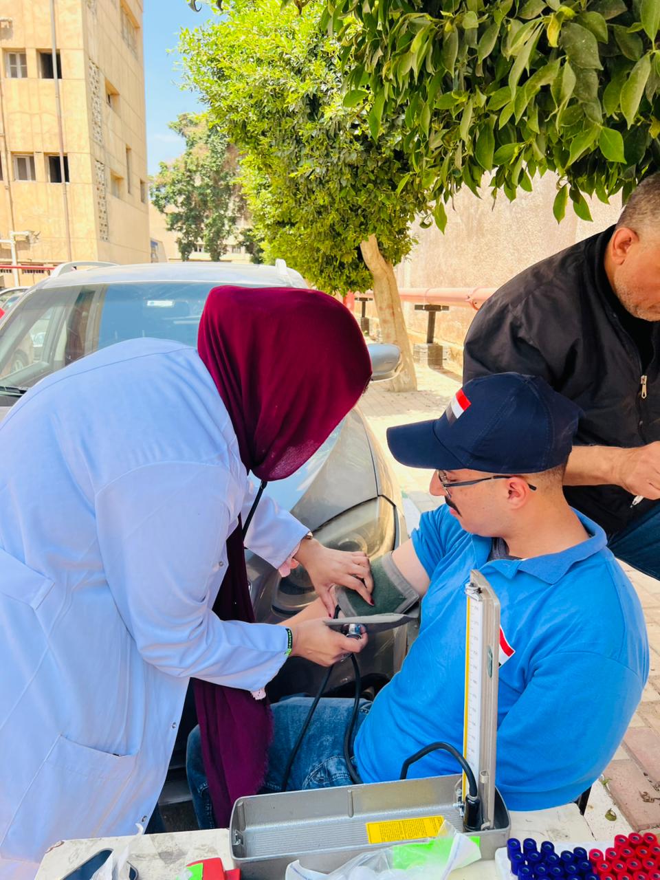 حملة للتبرع بالدم بجامعة القاهرة