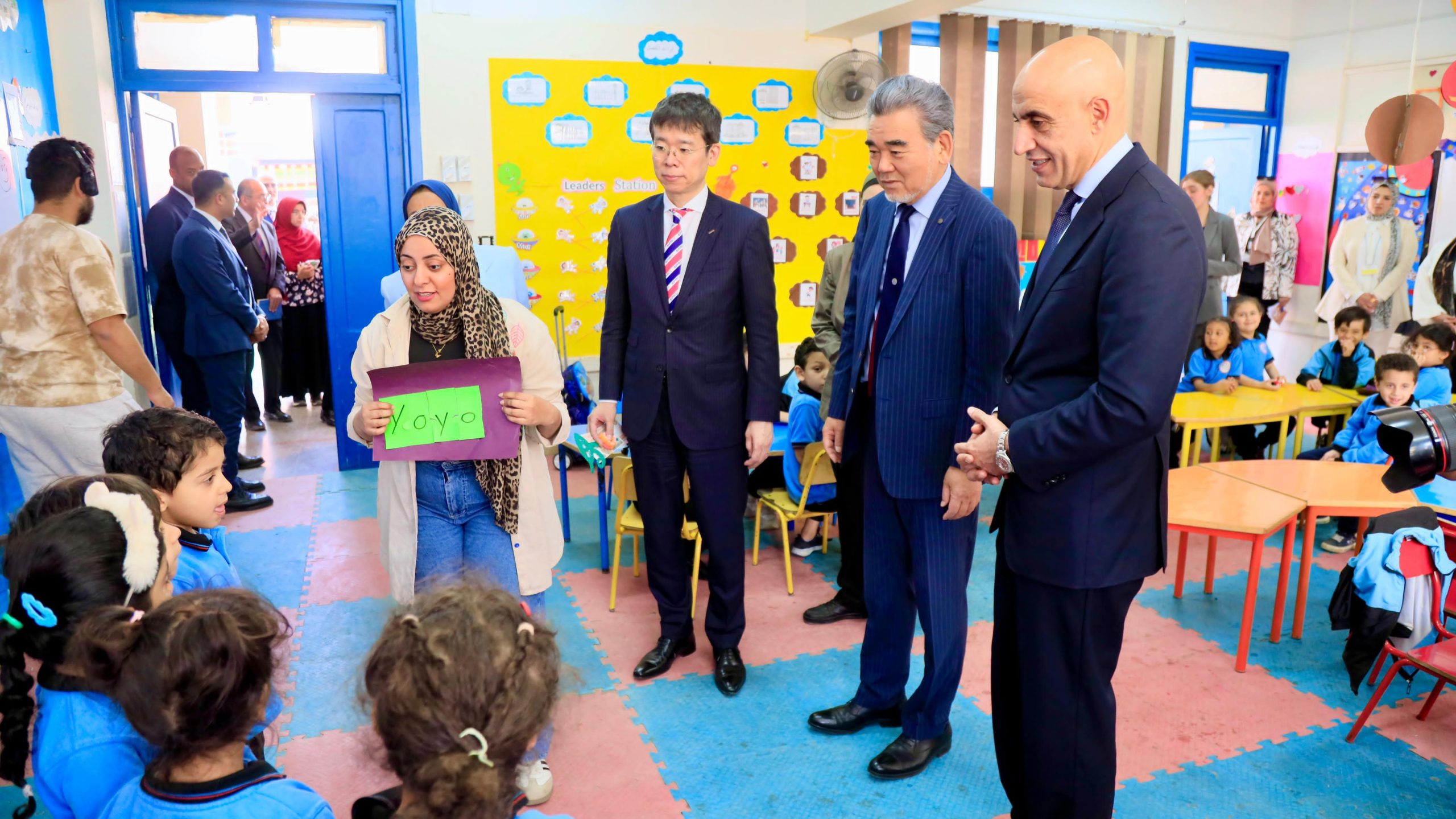 المدرسة المصرية اليابانية بالقاهرة الجديدة  تستقبل وزير التربية والتعليم ورئيسي جامعة هيروشيما