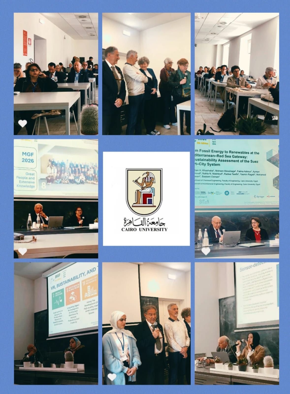 فوز هندسة القاهرة بالجائزة الثانية في المنتدى الثامن للمباني الخضراء والطاقة المتجددة بجامعة فلورنسا بإيطاليا 5 almomken.com 6a32f343