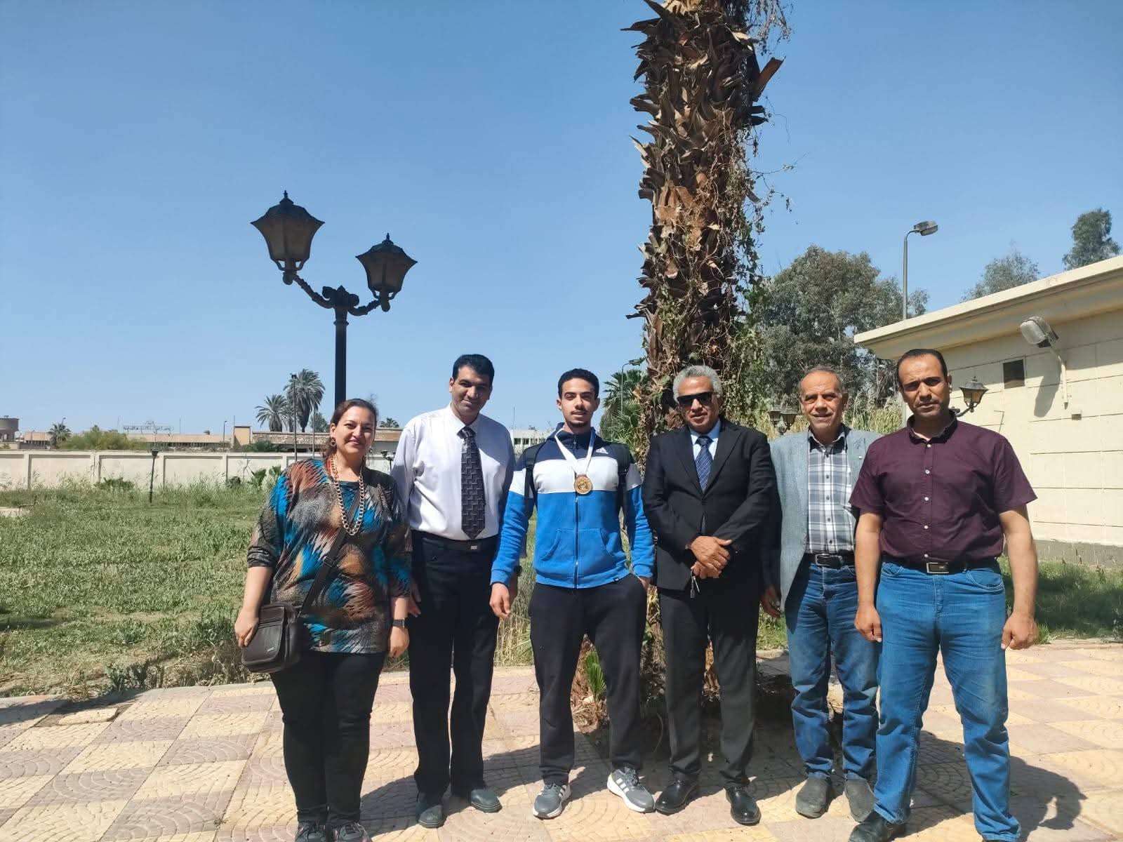طالب  تكنولوجيا حلوان الدولية يحصد ذهبية بطولة الجامعات في كمال الأجسام